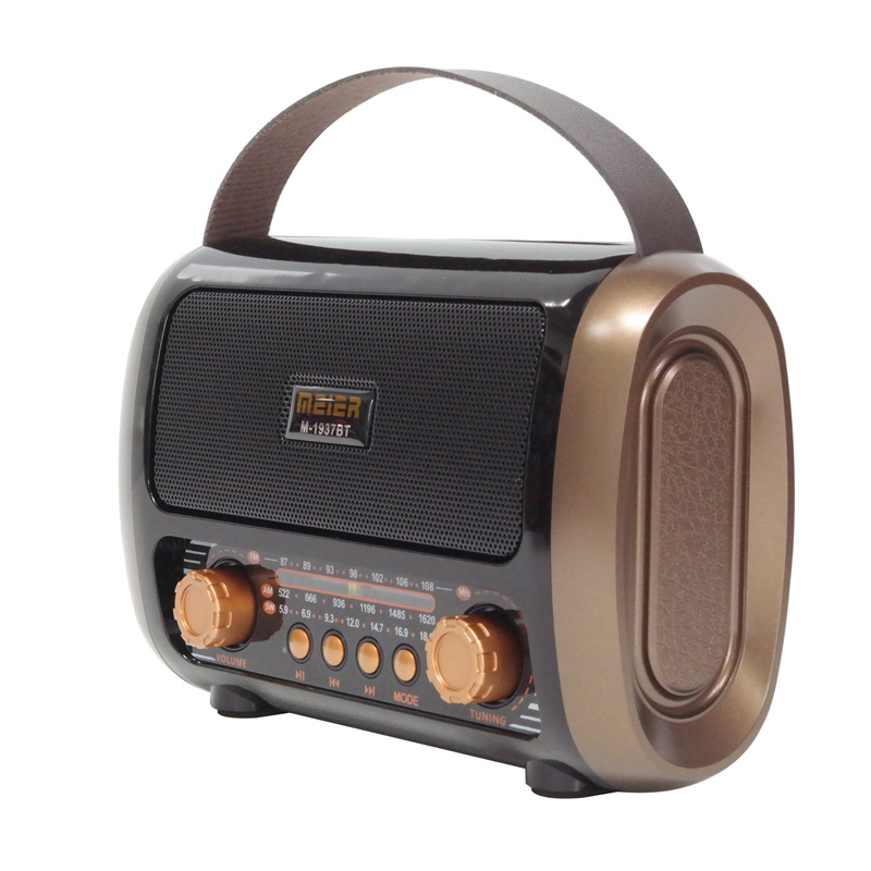 Venta al por mayor transfronteriza nuevo estilo retro sentimiento banda completa FM inalámbrico Bluetooth radio TF tarjeta reproductor de MP3