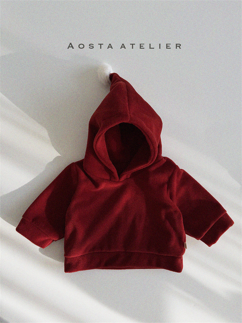 Ropa de invierno de niñas ropa infantil coreana ropa de invierno infantil ropa de invierno de bebé gran arco y camisa de cordillera de lana image 12