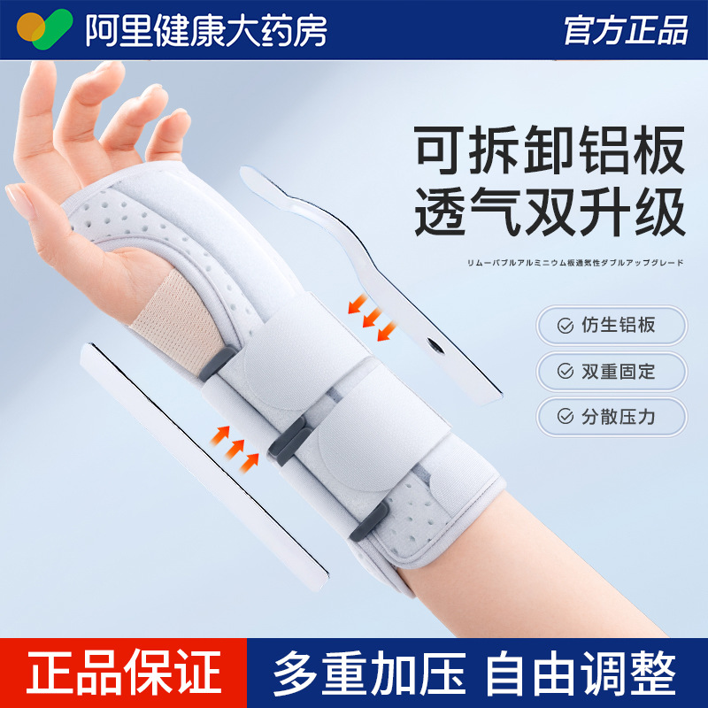 Sponge Protective Wrist Brace with Double Straps, Extended Support for Wrist Fracture, Compression Fixation, Tendon Sheath and Hand Joint Protector for Men and Women