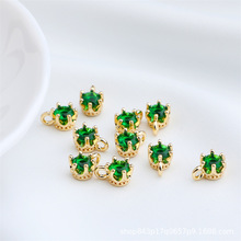 14K����ɫ�A���ʯ���� ��߅�W䆻ʹڒ������ �ֹ�diy�Ʒ���