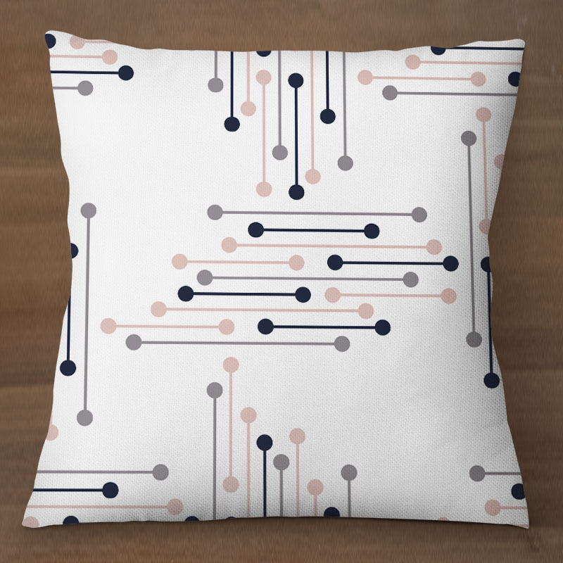 Minimalistisches Linienkunst-Kissen - Modernes Dekokissen fürs Wohnzimmer, Direkt vom Hersteller