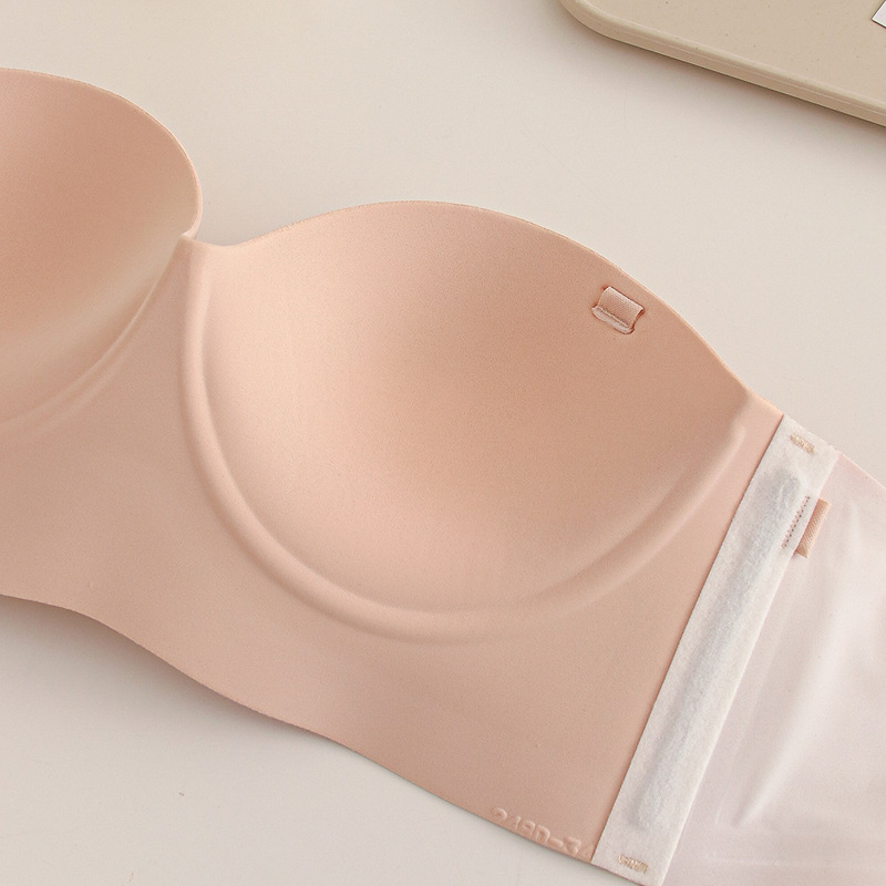 Rising Sun Creative Traceless Tube Top 3D Cup-shaped Girls' Underwear Small Chest Gathering Shows Large Two-wear Bra Without Steel Rings