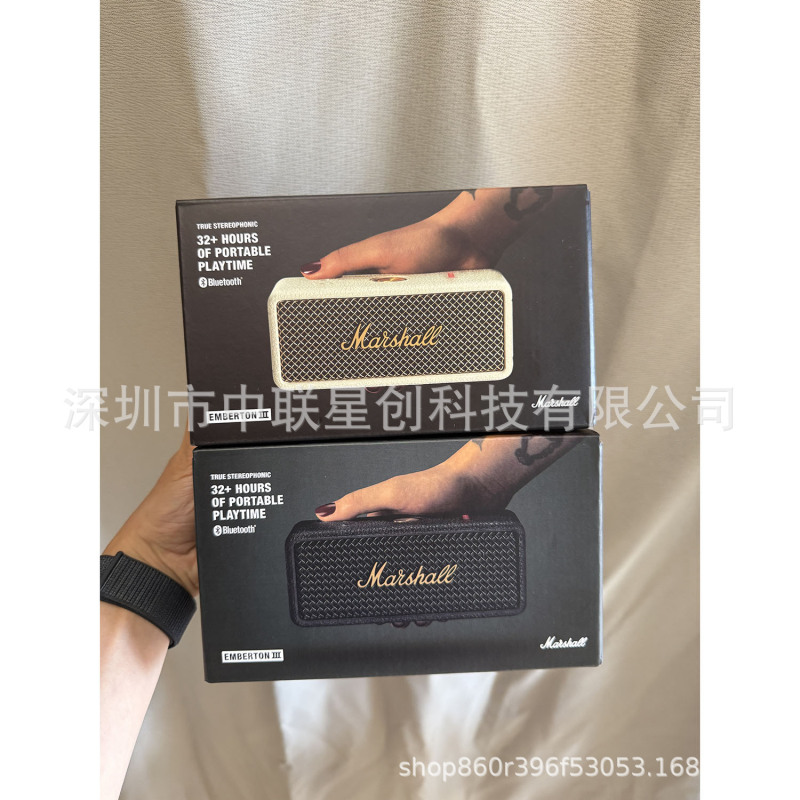 Applicable to App Cross-Border Emberton Third-Generation Marshall Bluetooth Wireless Speaker Portable Outdoor Mini Speaker 3Rd Generation