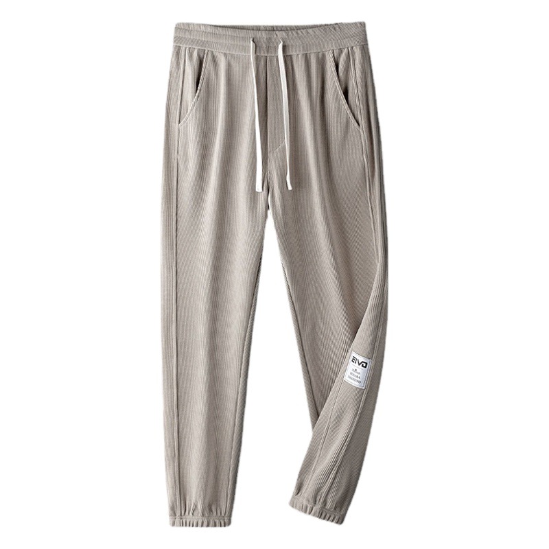2022 Spring Student Plus Size Casual Pants Heavy European Cotton Velvet Fashion Ankle-length Pants Couple All-match Harem Pants Men