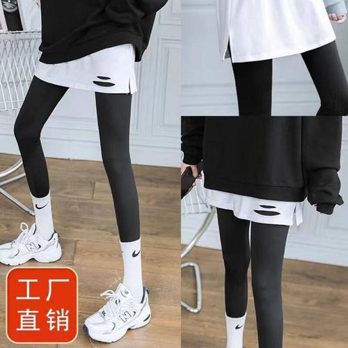 Thick padded maternity skirt with faux hem winter inner layering for buttock coverage matching white hoodie as base layer