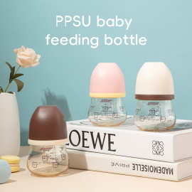 源头工厂PPSU奶瓶120ml新生儿防摔防胀气宽口径baby bottle跨境
