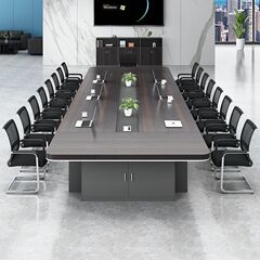 会议桌办公桌长条大型简约现代办公家具工作台培训会议室桌椅组合