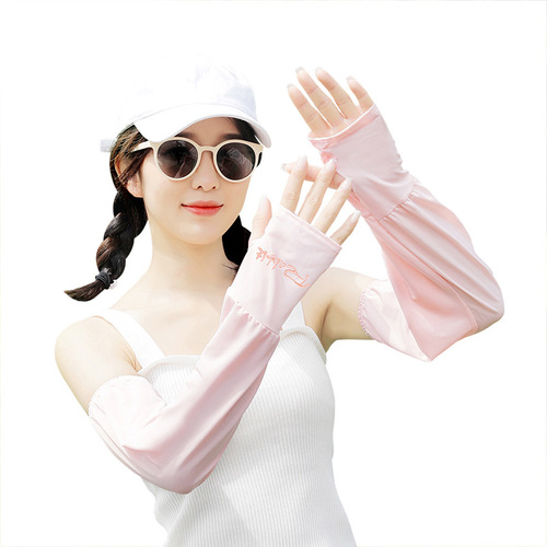 Summer loose sun protection driving ice silk sleeves women's thin cycling sun protection sleeves arm arm gloves factory