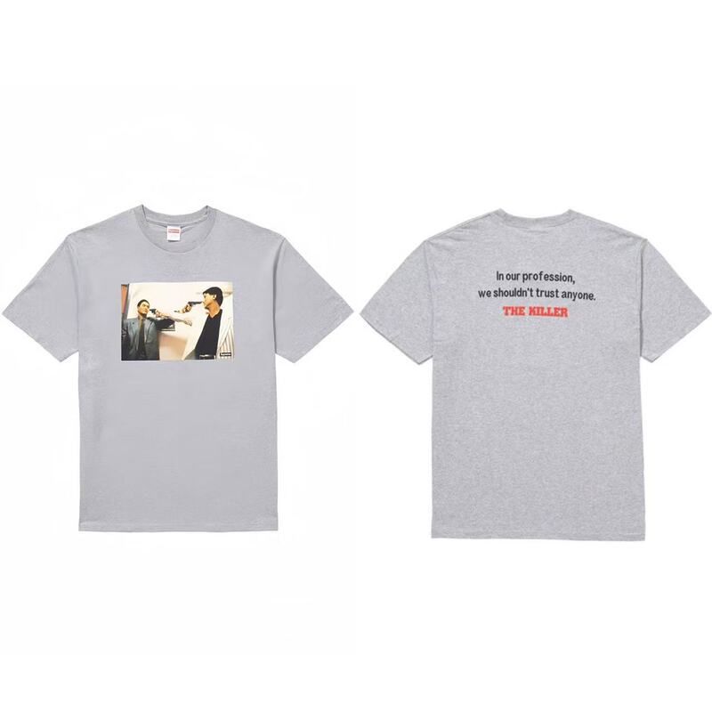 クロスボーダーファッションとトレンディなシュプリームレタープリントラウンドネック半袖ユニセックスストリートファッションTシャツドロップシッピング|undefined