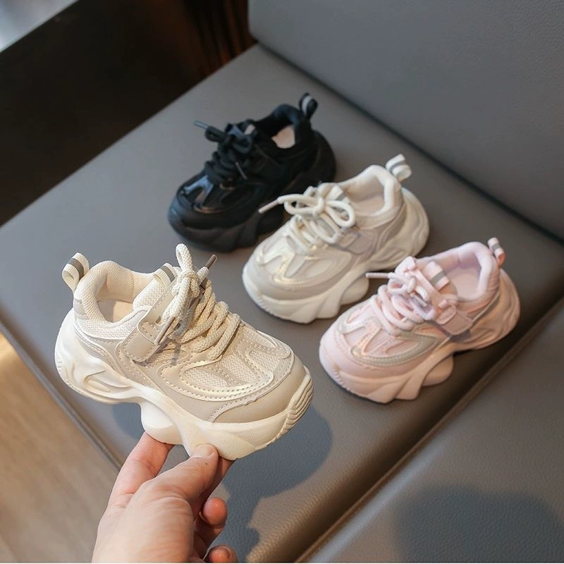 Обувь для мальчиков, новинка 2024 года, весенне-осенняя детская обувь, кроссовки для мальчиков, спортивная обувь для девочек, детская обувь на мягкой подошве