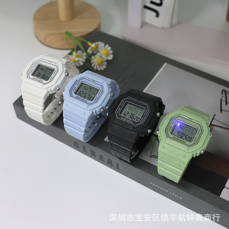 Student Watch Korean Version Simple Mori Style College Style Square Sports Ins Style Exquisite Internet Celebrity Small Square Watch
