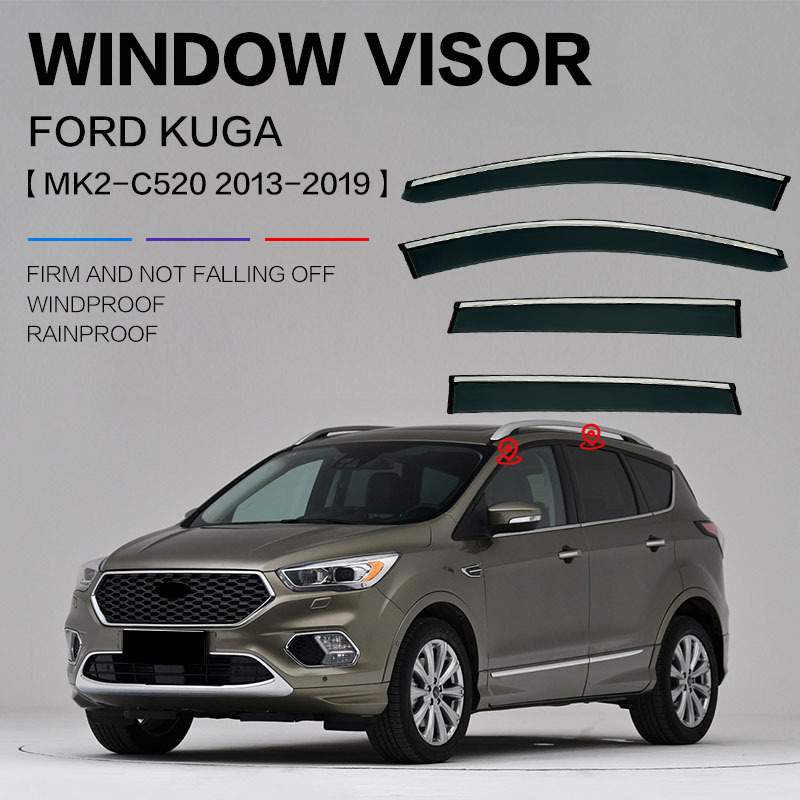 Suitable for Ford Maverick Sunny Rain Shield Side Window Deflector Rear View Mirror Rain Eyebrow KUGA Window visor