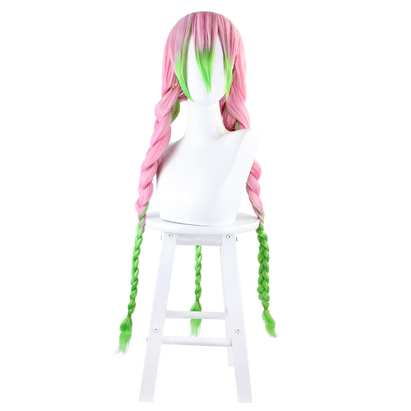 Ghost Blade Mansi miel vidrio peluca gradiente color negrita giro trenzado modelado cos peluca larga