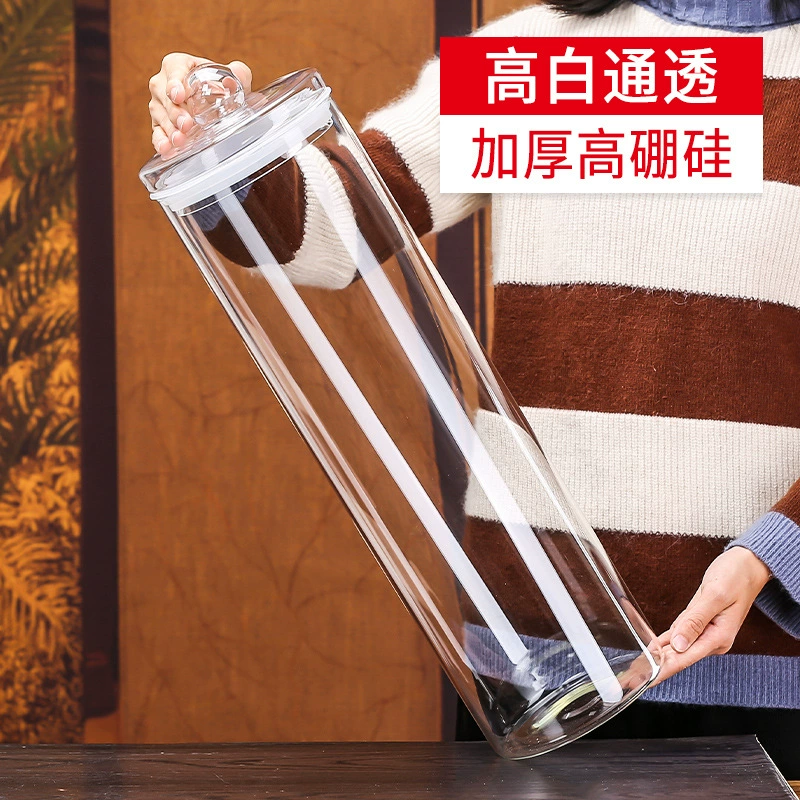 Прямая бутылка с высоким содержанием боросиликатного вина