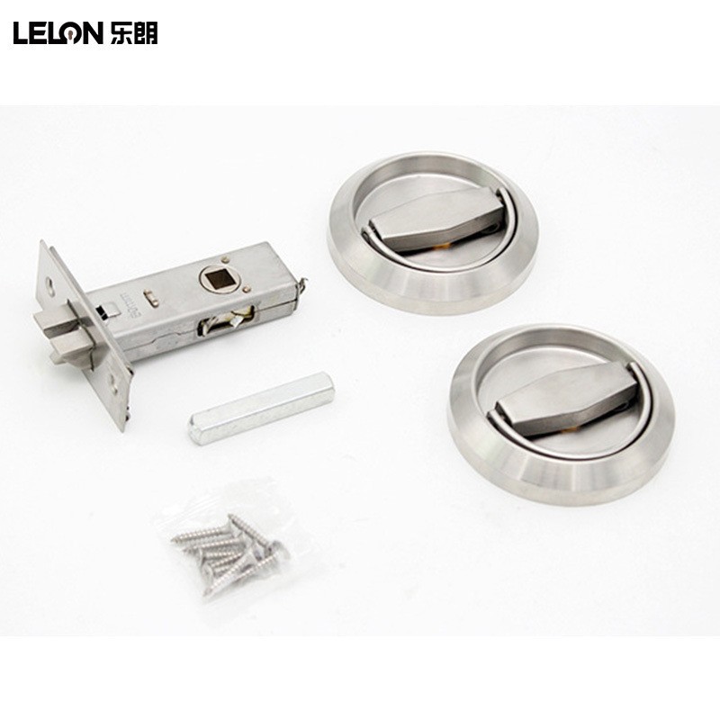 Cerradura de Anillo para Puerta de Acero Inoxidable 304, Cerradura Invisible para Puerta, Cerradura Redonda Oculta, Cerradura para Puerta Cortafuego