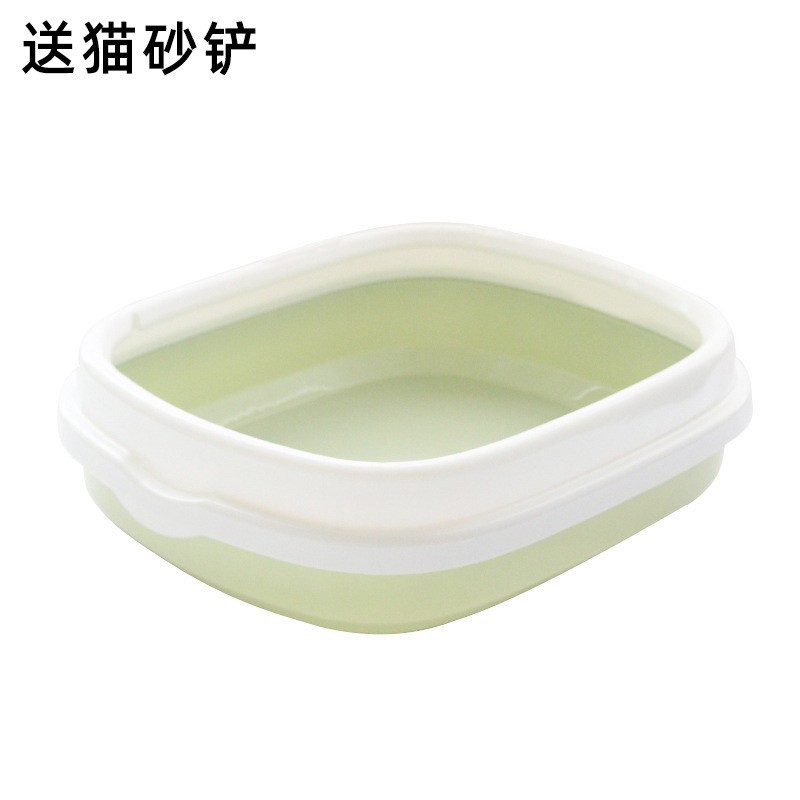Caja de arena para gatos de gran tamaño Caja de arena para gatos semicerrada abierta Desodorante para gatos Aseo para mascotas Suministros de limpieza en stock al por mayor