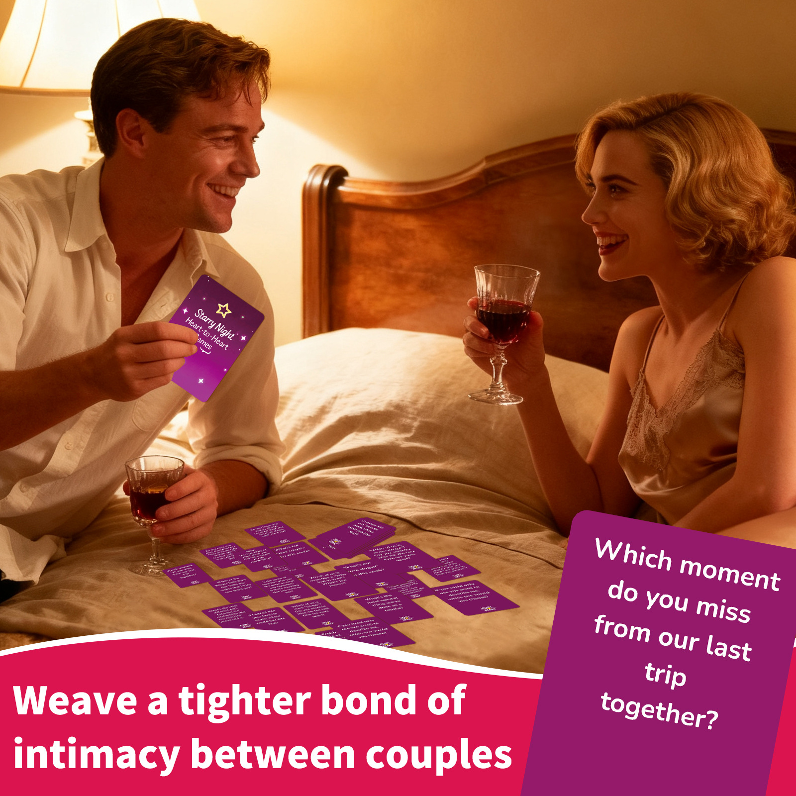 Couple Date Cards 50 Pack Romantic Relationship Interaction Game_voghion.com