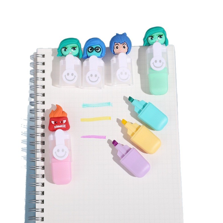 Mind Secret Team Mini resaltador de 6 colores Juego de 6 piezas de alto valor Bolígrafo de color a base de agua de bricolaje Bolígrafo de agua con marcador de color