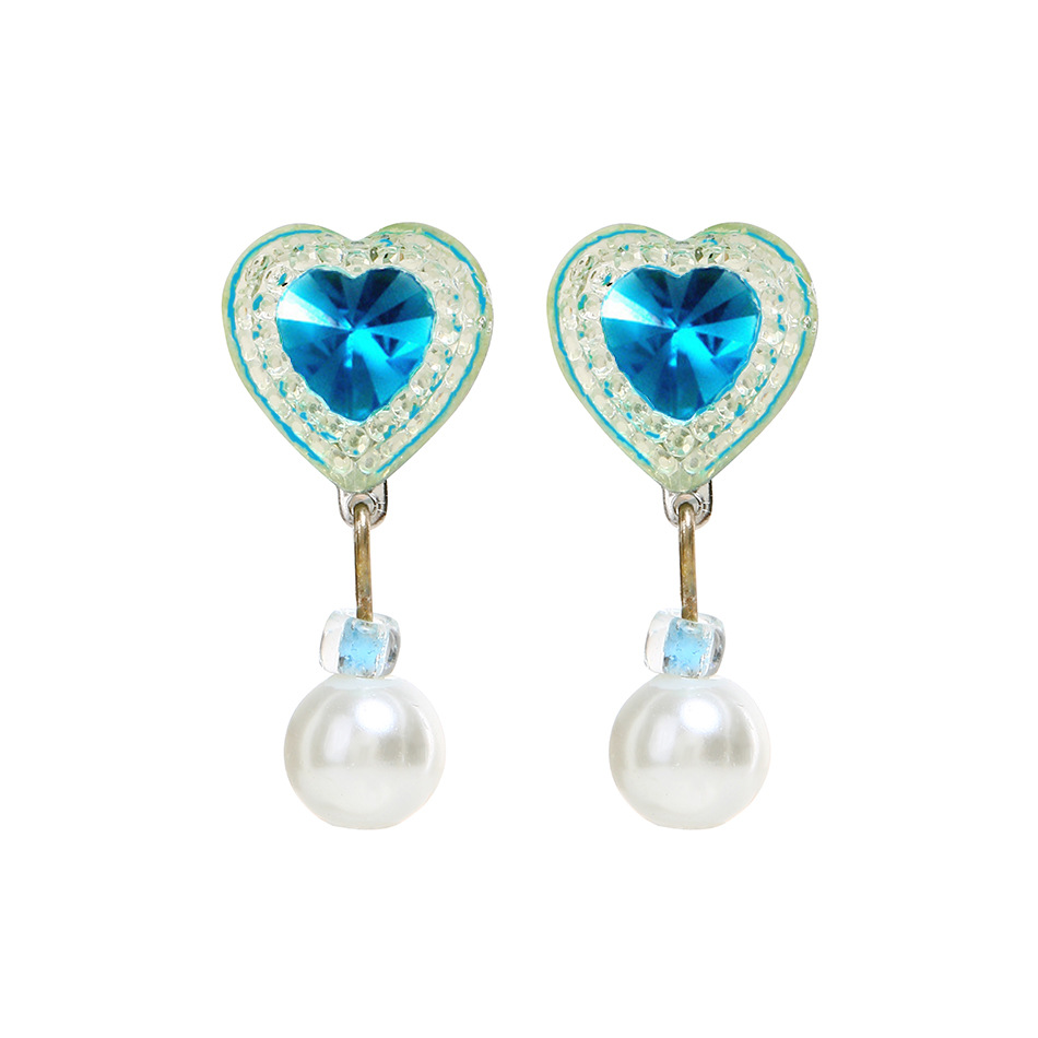 Frozen Peripheral Accessories Elsa Cinderella Accessories Cosplay Blue Jewelry Earrings Necklace Gloves Flowers