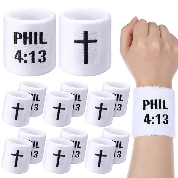 Cross-Border Cross-Shaped Water Drop Wristband for Baseball, Faith Sports, Sweat-Absorbing, Basketball Exercise, Player Gym Finger Protector