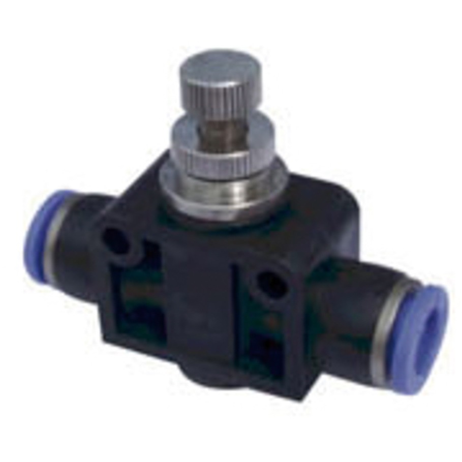 带螺纹或不带螺纹的气动辅件流量控制塑料接头管路开关批发