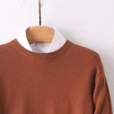 카라멜색상[라운드넥]