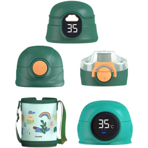 A947 Menghang Dream Children's Insulated Water Cup Straw Accessories Direct Drinking Cover Silicone Anti-Spray Spout Cup Cover Universal