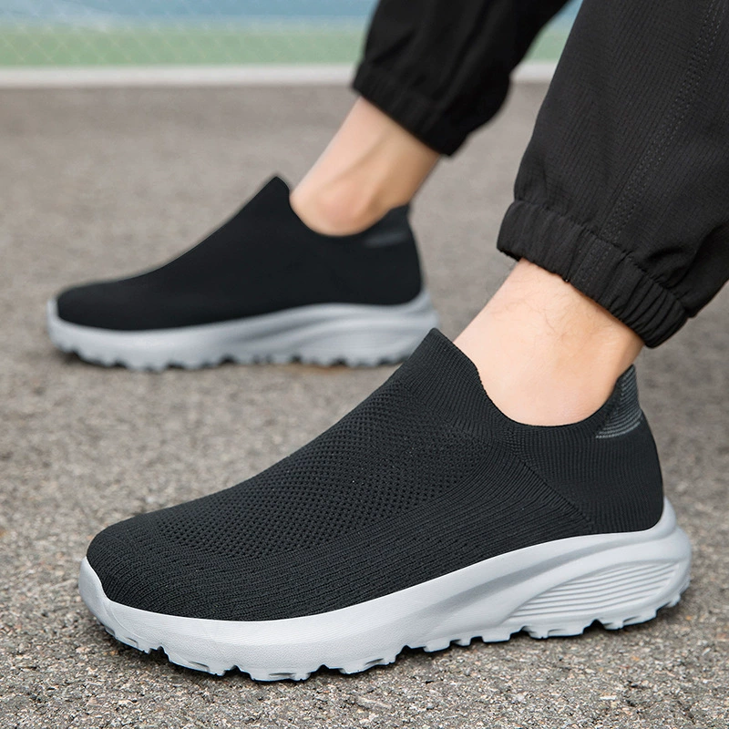 Трансграничная новая мужская обувь большого размера, дышащая спортивная обувь, сахарная обувь, носки, повседневная обувь большого размера, мужская обувь с широким носком