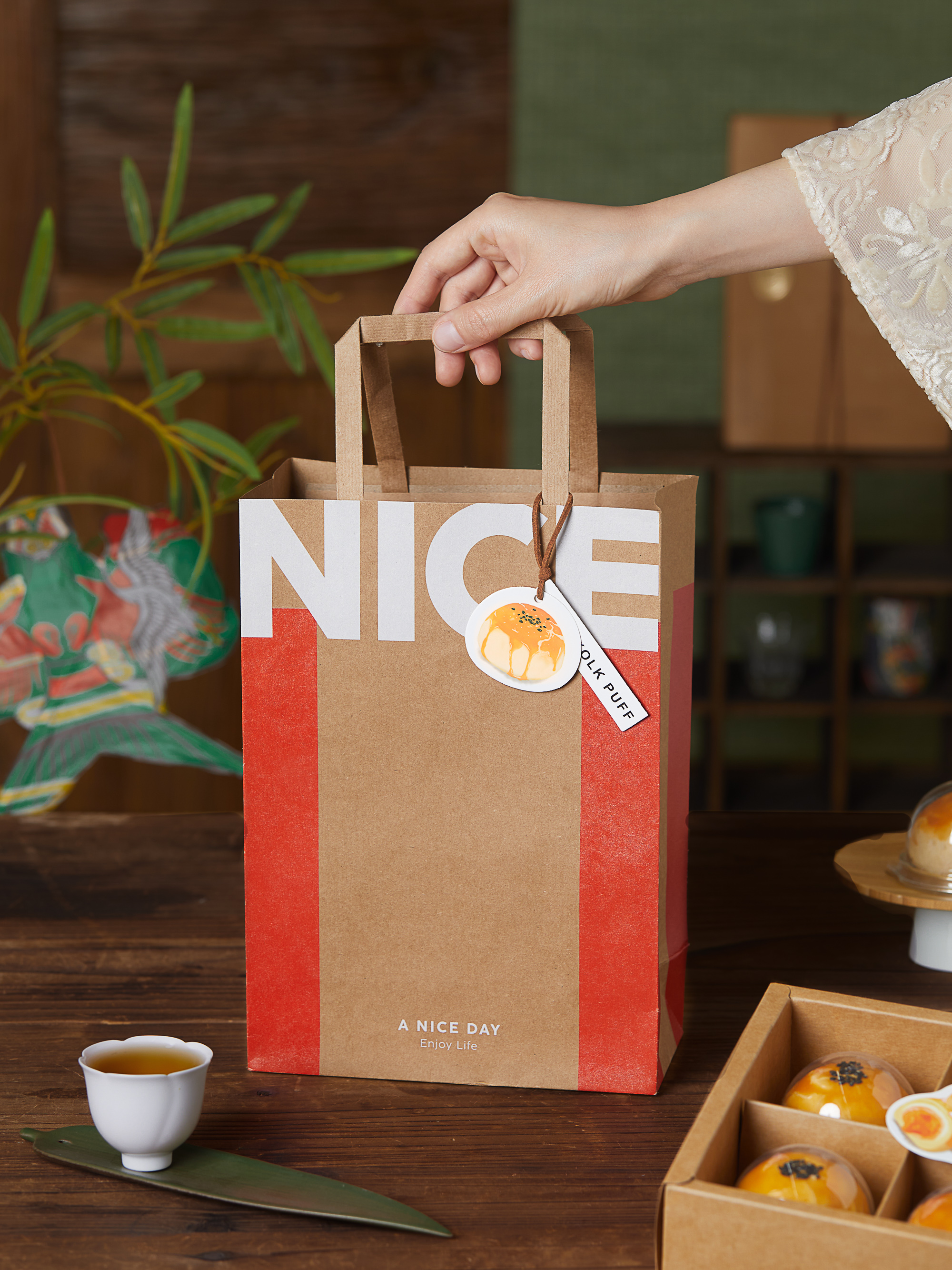 Cartón 6 cápsulas de pastel de luna de otoño, caja de regalo, pastel de frijoles verdes horneado, pastel de libras, caja de huevo, caja vacía