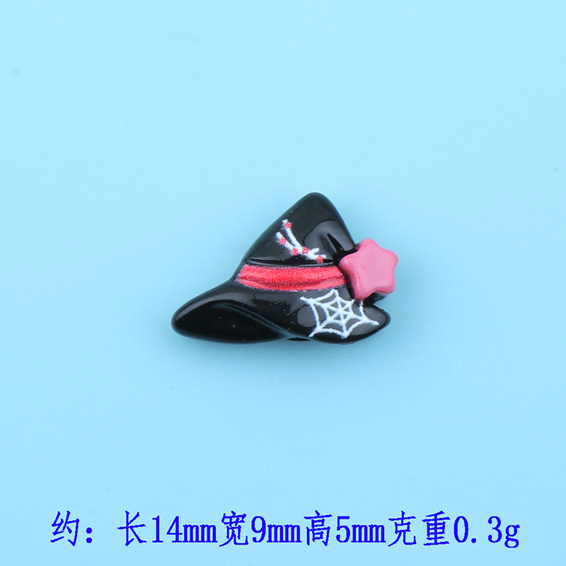 新款卡通亮面迷你万圣节系列树脂配件diy手机壳美甲发夹发绳材料|undefined