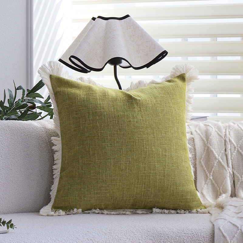 Linza verde hierba borde de barba - 45x45cm