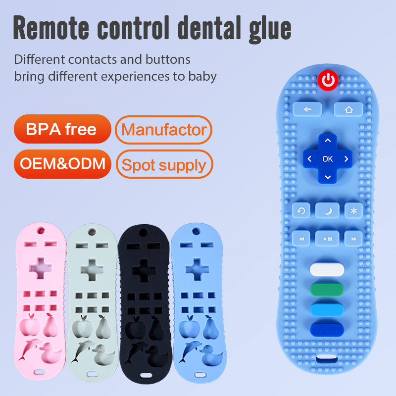Venta caliente transfronteriza bebé teether palo bebé calmante teether bebé suministros de dibujos animados control remoto teether