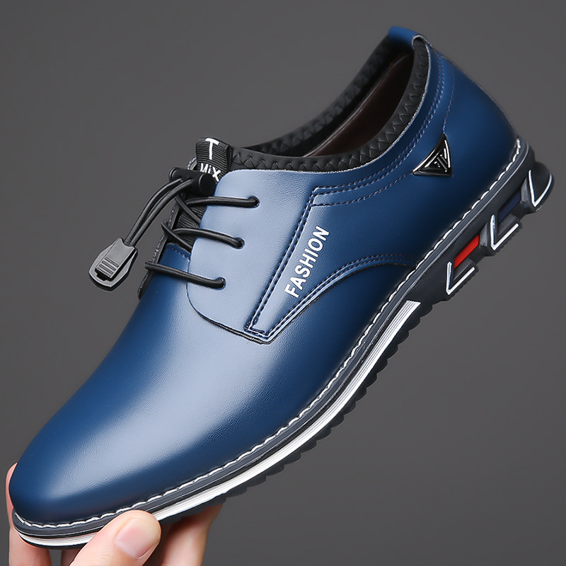 Men Oxford Synthetic Leather Leather Round Toe Office Footgear_voghion.com