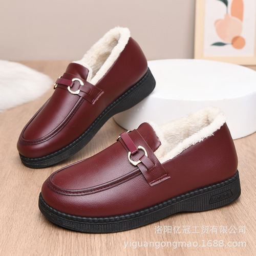 winter cotton shoes women cotton shoes middle-aged mother shoes antiskid wear-resistant fashionable casual women shoes