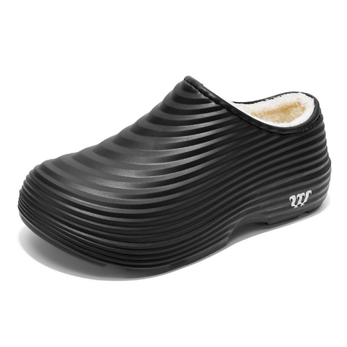 Wrapped cotton slippers, chef's shoes, waterproof kitchen shoes, slip-on, non-slip, labor protection work shoes, non-slip and wear-resistant