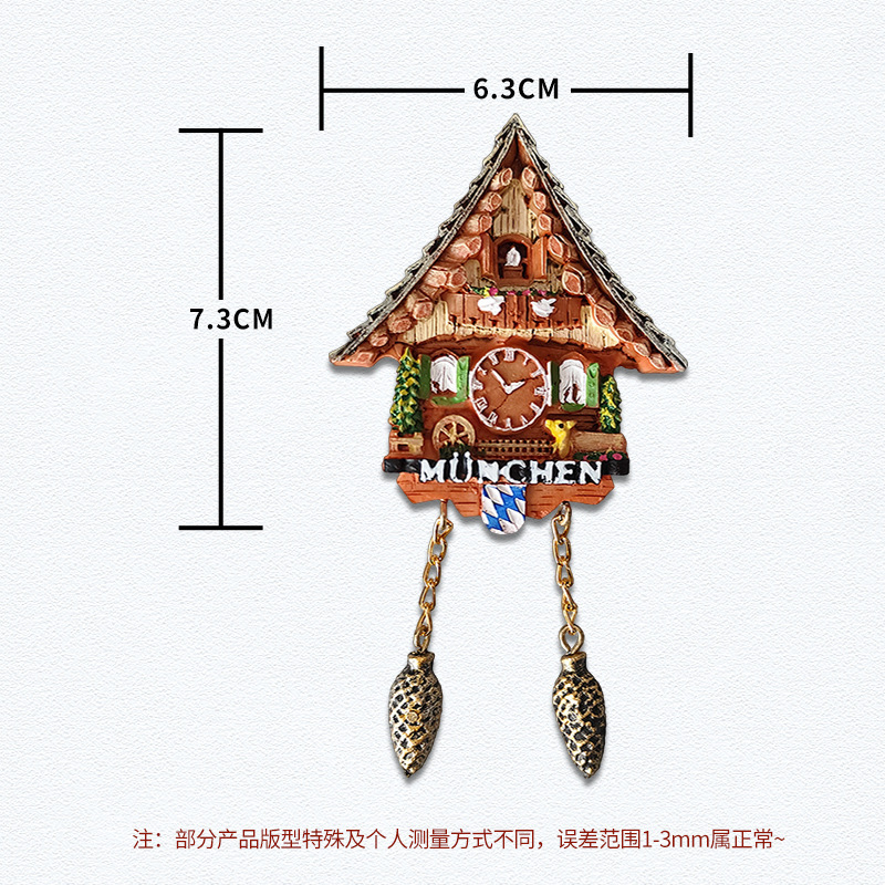 咕咕钟树脂冰箱贴创意立体装饰旅游伴手礼纪念品厂家直销跨境批发|undefined