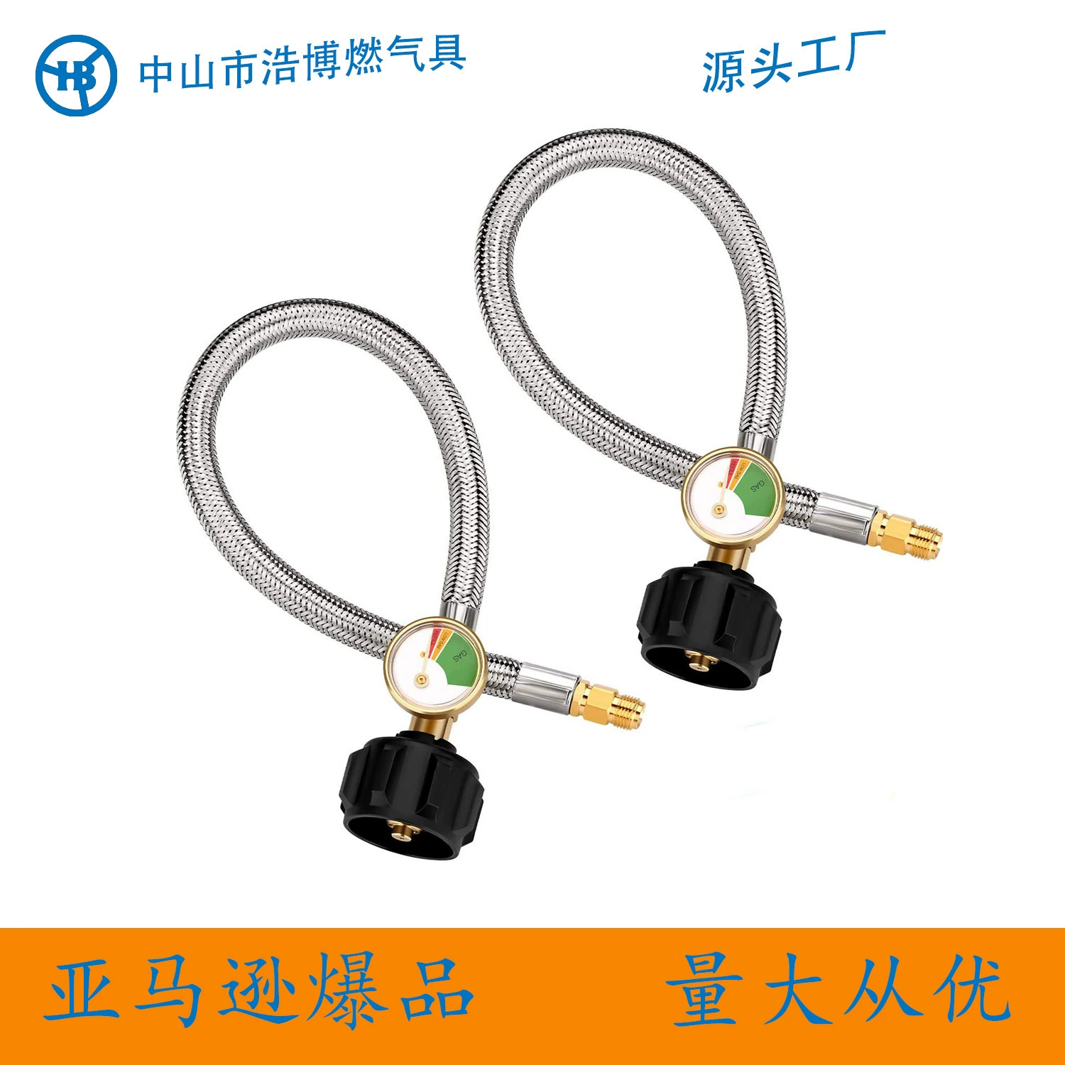 QCC на входе воздуха североамериканский низкого давления газа подключение Плетеный обернутый провод трубки на выходе воздуха 1/4 "скошенная внешняя резьба два пакета