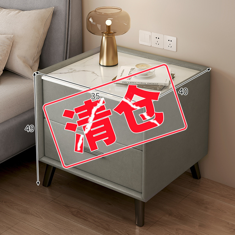 床头柜简约现代简易小型家用收纳小柜子储物柜置物架卧室出租房用|undefined