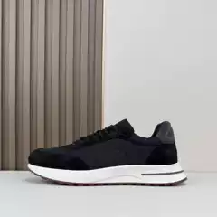 High-End Genuine Leather Casual Shoes for Men, European and American Versatile Running Sneakers