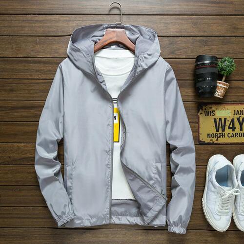 Wholesale Men and Women Windproof Jackets Spring Sun Protection Clothes Couple Class Uniforms Loose Large Size Outerwear Workwear with Logo Printing