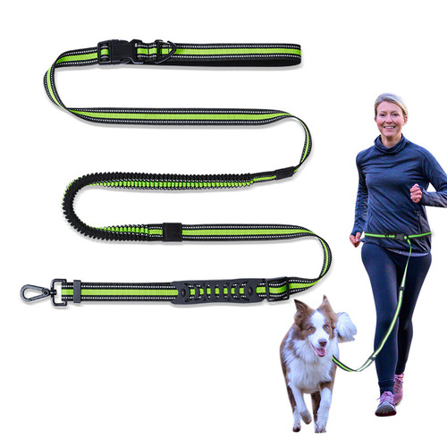Factory direct sales dog rope explosion-proof dog outdoor waist traction rope and collar multi-functional pet traction rope