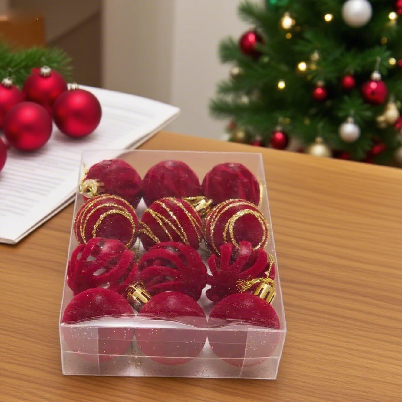 Transfronterizo 4CM12 bola de Navidad de flojo de forma diferente bola de decoración de Navidad decoración boutique