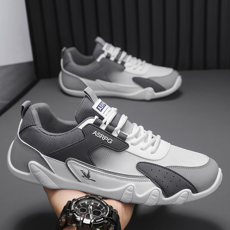 Douyin Daifa verano nuevos zapatos de skate de corte bajo para hombres zapatos casuales deportivos para estudiantes de suela gruesa zapatos de nicho de malla para hombres