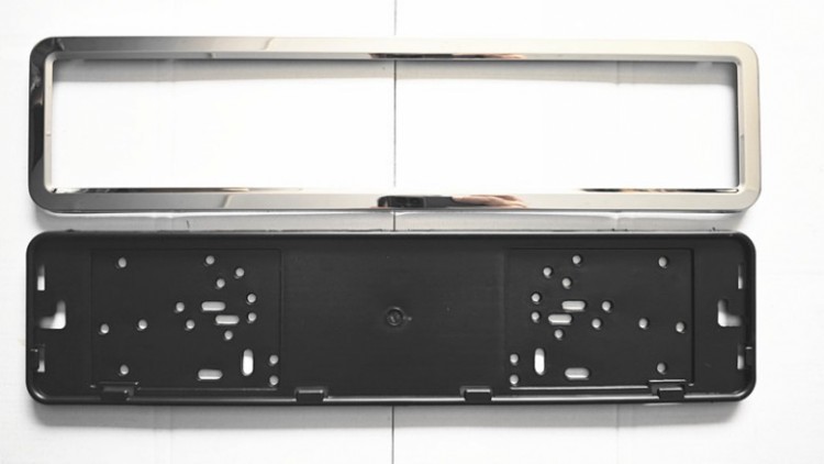 Foreign Trade European License Plate Frame Russian Ukrainian License Plate Frame Stainless Steel License Plate Frame License Plate Frame Wholesale Production