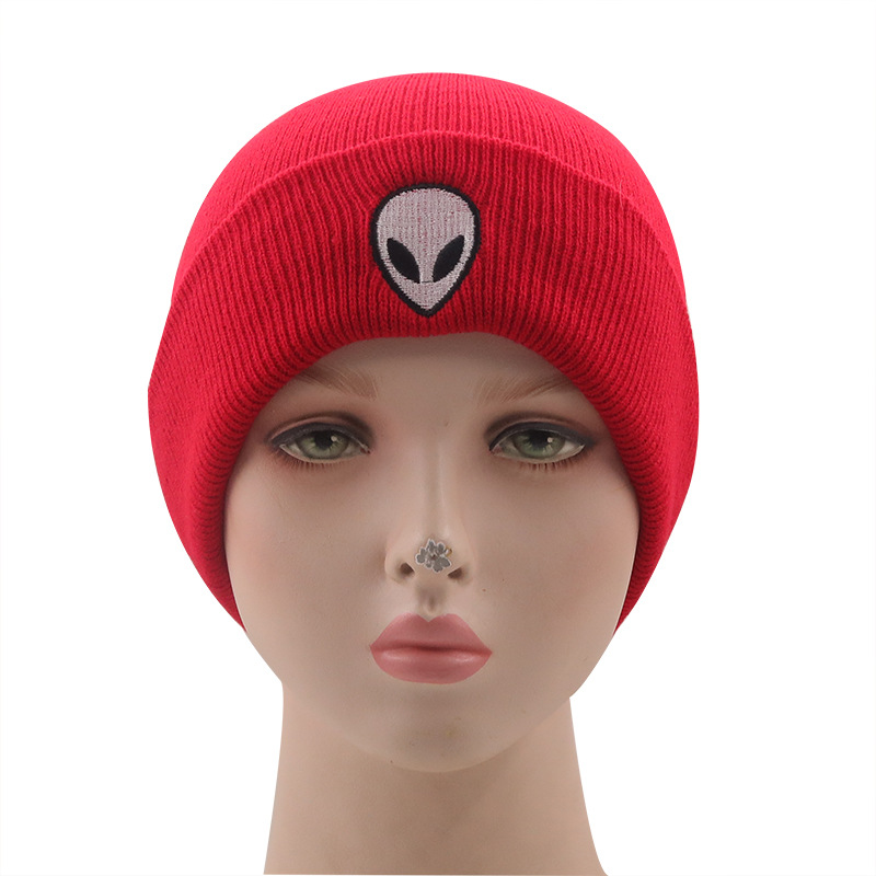 Wholesale Alien Embroidery Knitted Woolen Hat Nihaojewelry display picture 3