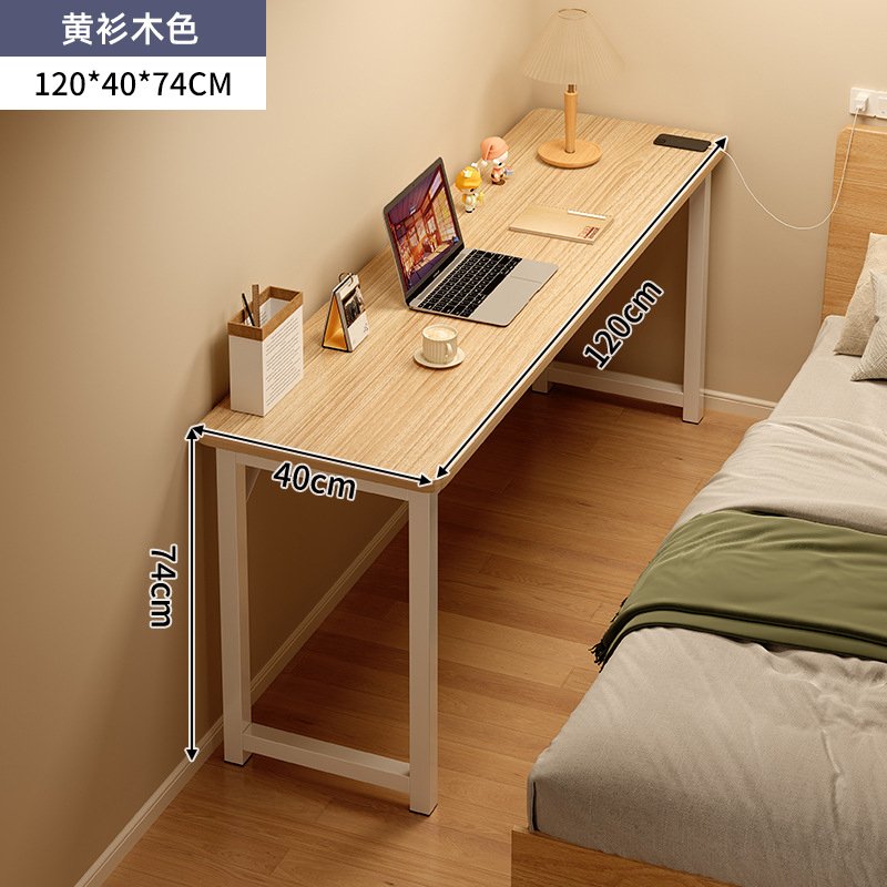 Mesa doméstica dormitorio de niñas simple escritorio de alquiler casa contra la pared escritorio de computadora mesa de trabajo balcón estrecha mesa larga