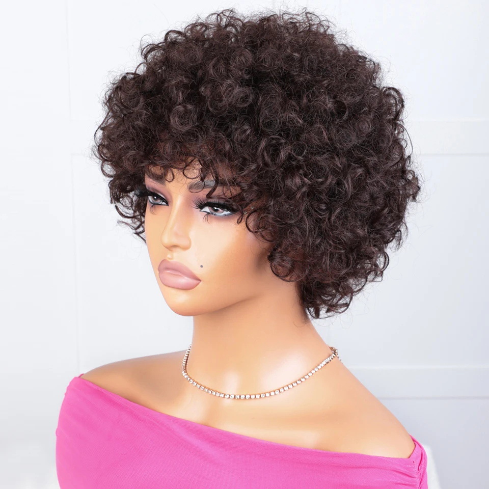 105g Weight Full Head Wigs Wig & Hair Extension Type Wigs Wig Accessories Short Curly Hair Wig Hairstyle Real Hair Hair Material Party, Stage, Street Occasion Women's Gender Casual, Hip-Hop, Simple Style Style Women's Casual Hip-Hop Simple Style Party Stage Street Real Hair Short Curly Hair Wigs 11