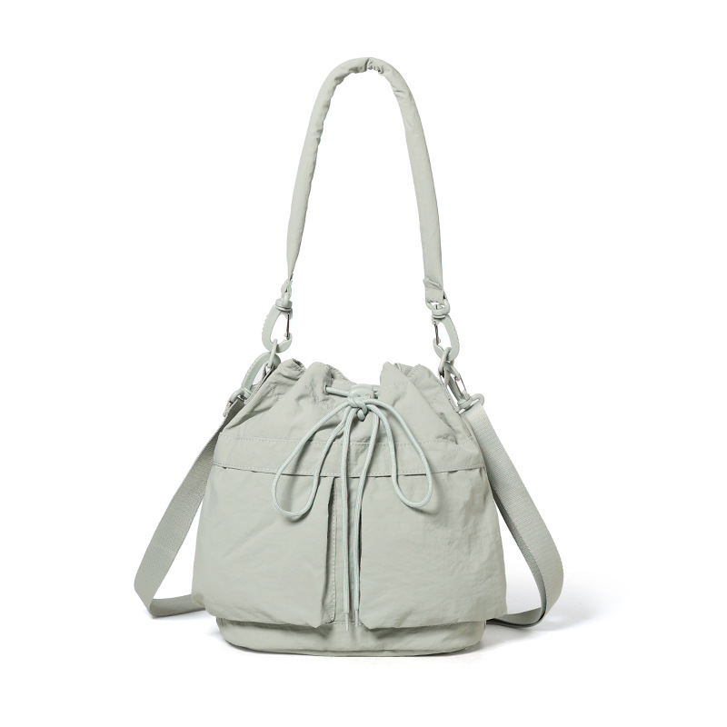 Saint Hilal Drawstring Bucket Bag, Lightweight And Versatile Women's Crossbody Bag, Casual And Simple, Large Capacity Handbag._voghion.com