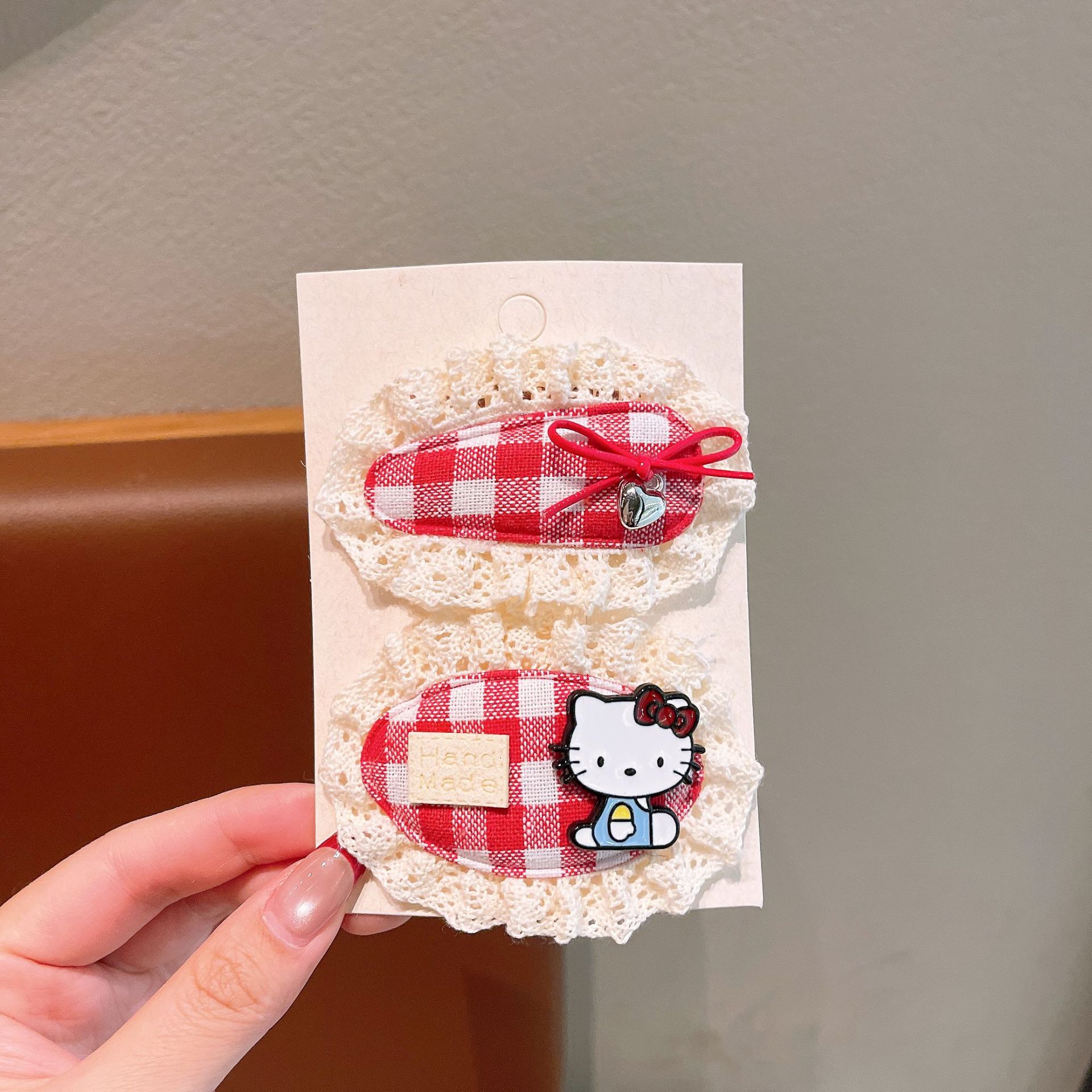 Clip de cabello para niños Año Nuevo Navidad gran arco cúngara para niñas cabello para bebés Clip de cabello de cejas geometría BB
