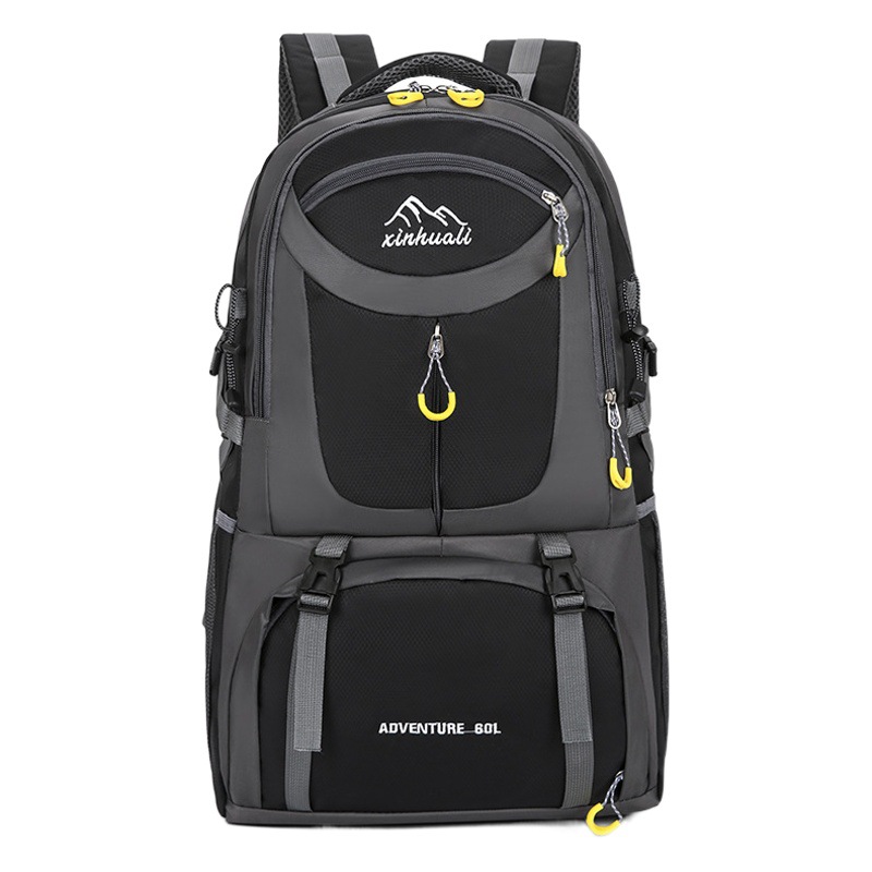 Bolso del alpinismo al aire libre senderismo hombres y mujeres 60L gran capacidad mochila moda ocio viaje mochila ligero bolsa de deporte